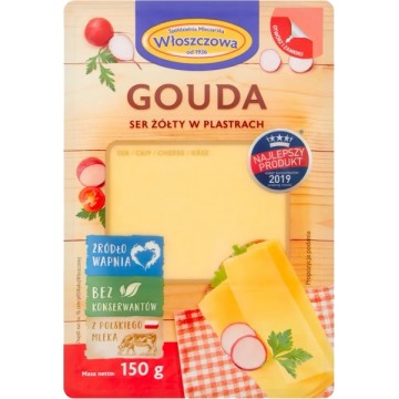 Włoszczowa Ser Gouda Plastry 150g