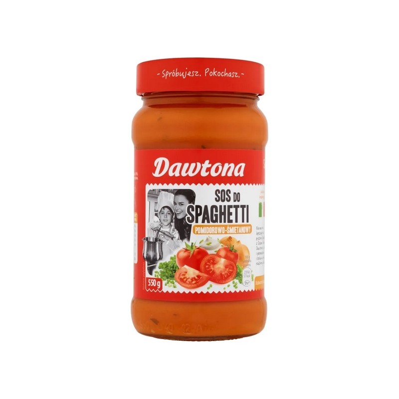 Dawtona Sos Do Spaghetti Śmietanowo Pomidorowy 550g 5371